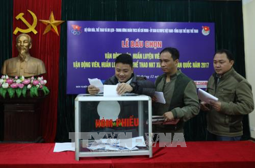 Bầu chọn, tôn vinh vận động viên, huấn luyện viên tiêu biểu Việt Nam năm 2017 ảnh 1